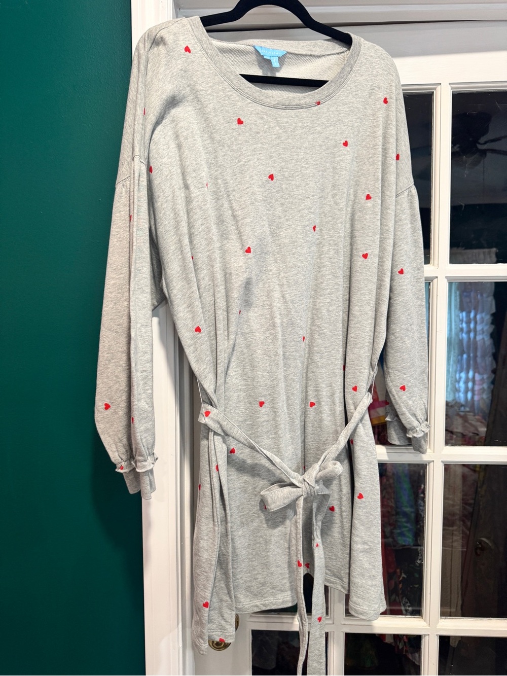 DRAPER JAMES HEART SWEATSHIRT DRESS